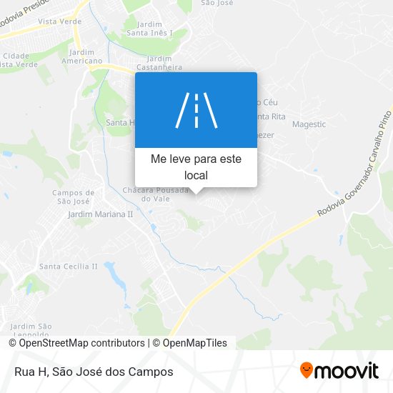 Rua H mapa
