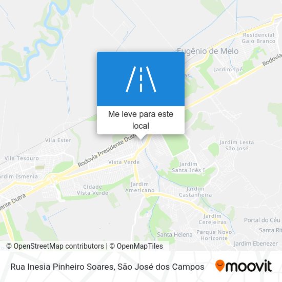 Rua Inesia Pinheiro Soares mapa