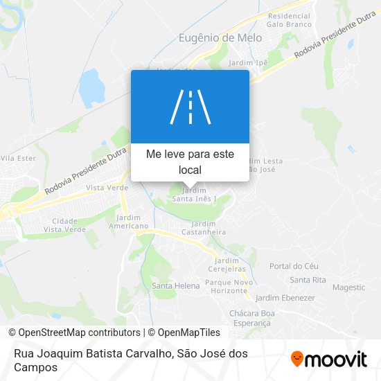 Rua Joaquim Batista Carvalho mapa