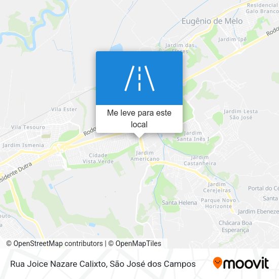 Rua Joice Nazare Calixto mapa