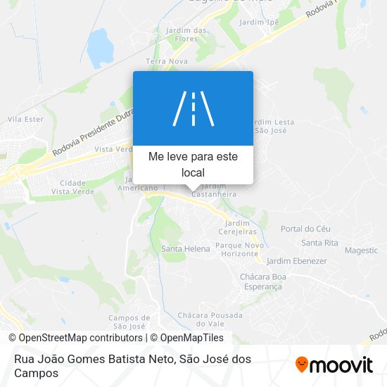 Rua João Gomes Batista Neto mapa