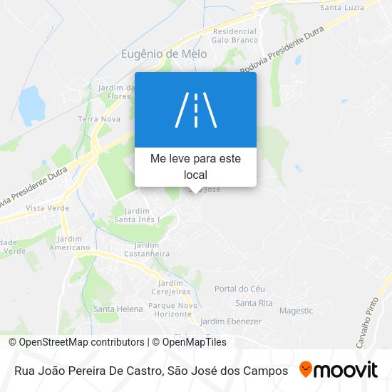 Rua João Pereira De Castro mapa