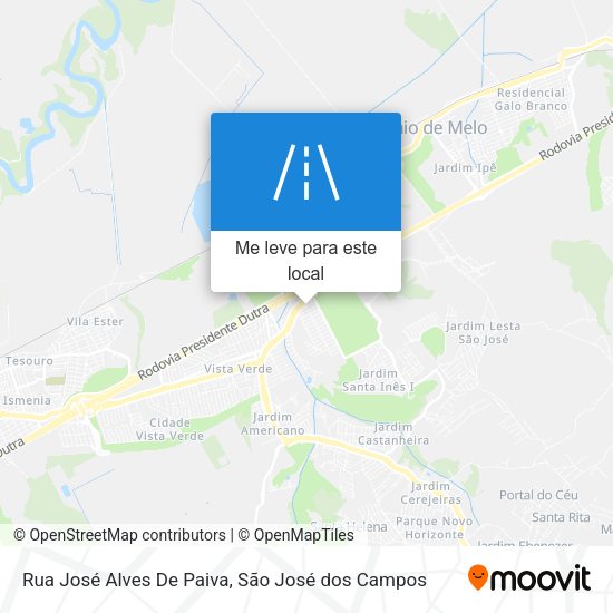 Rua José Alves De Paiva mapa