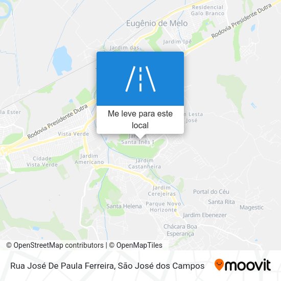 Rua José De Paula Ferreira mapa