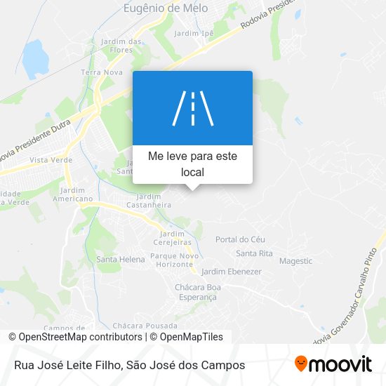 Rua José Leite Filho mapa