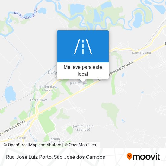 Rua José Luiz Porto mapa