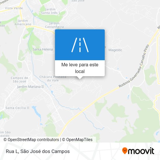 Rua L mapa