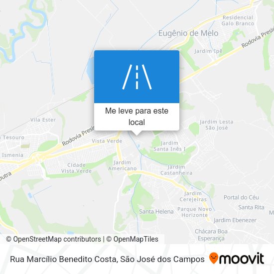 Rua Marcílio Benedito Costa mapa
