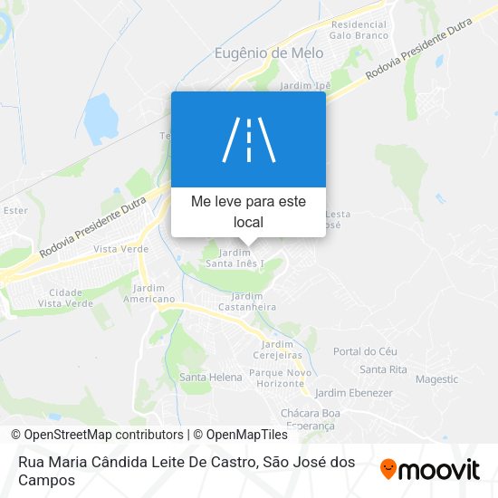 Rua Maria Cândida Leite De Castro mapa