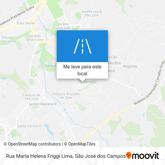 Rua Maria Helena Friggi Lima mapa