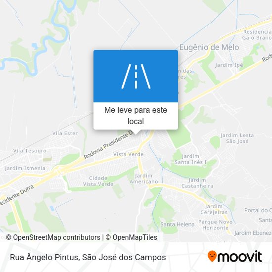 Rua Ângelo Pintus mapa