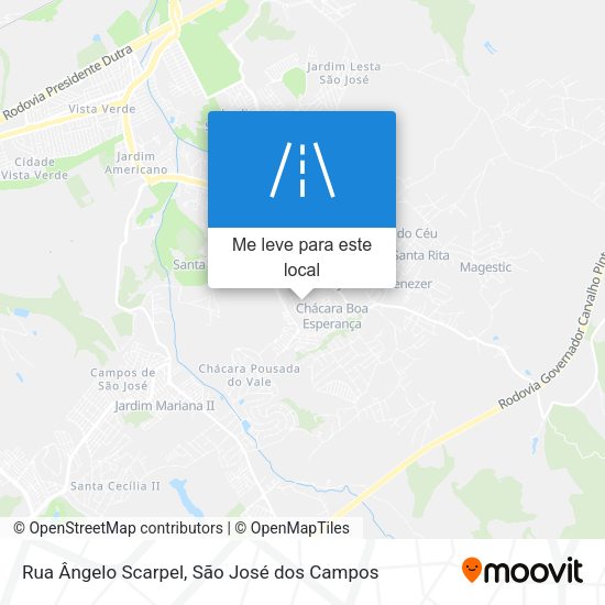 Rua Ângelo Scarpel mapa