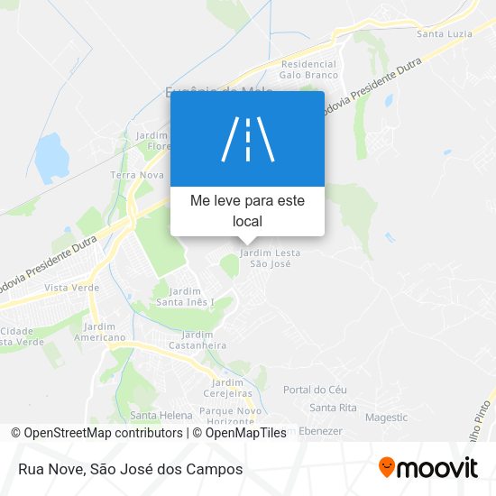 Rua Nove mapa
