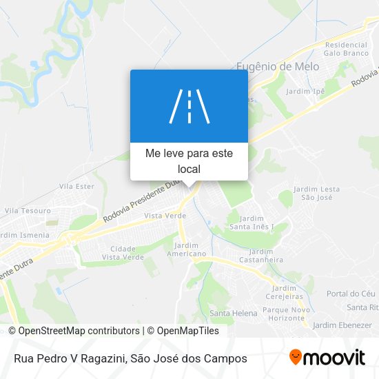 Rua Pedro V Ragazini mapa
