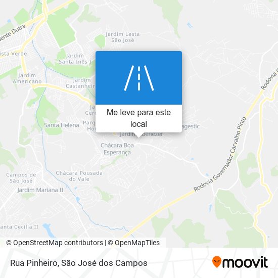 Rua Pinheiro mapa