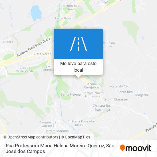 Rua Professora Maria Helena Moreira Queiroz mapa