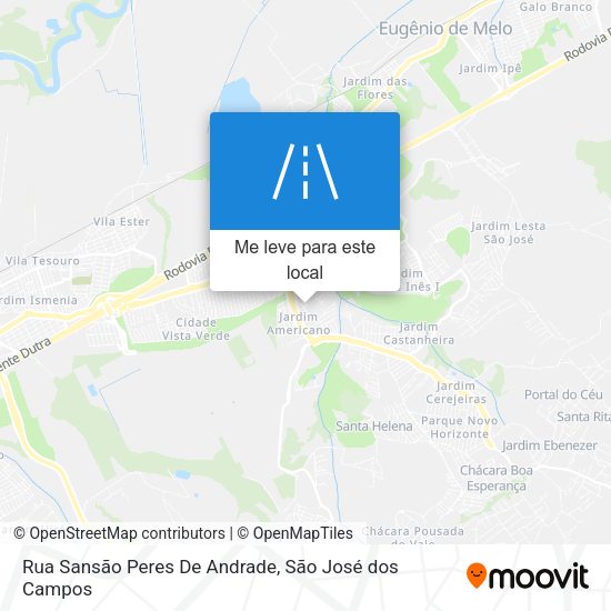 Rua Sansão Peres De Andrade mapa