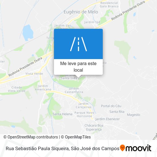 Rua Sebastião Paula Siqueira mapa