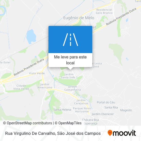 Rua Virgulino De Carvalho mapa
