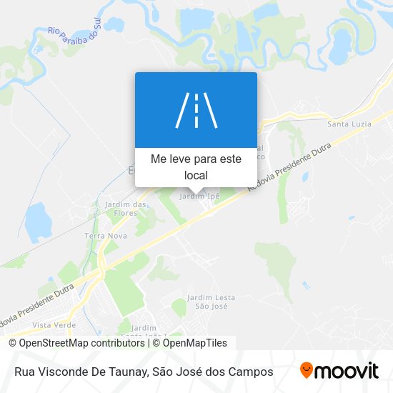 Rua Visconde De Taunay mapa