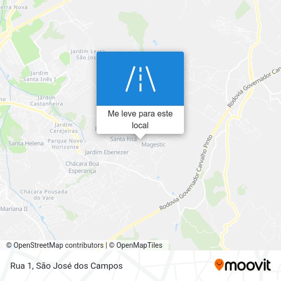 Rua 1 mapa
