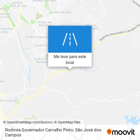Rodovia Governador Carvalho Pinto mapa