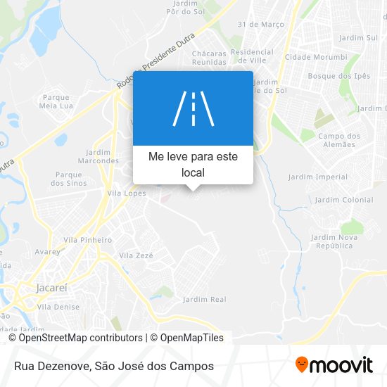 Rua Dezenove mapa