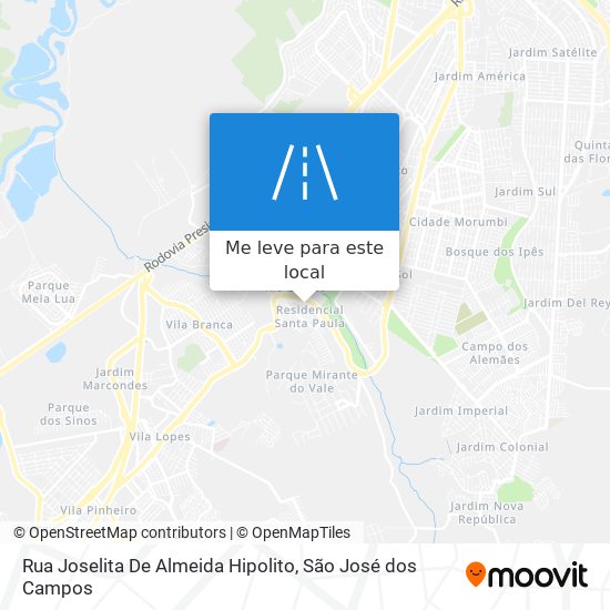 Rua Joselita De Almeida Hipolito mapa