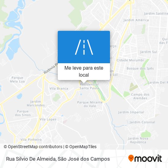 Rua Silvio De Almeida mapa