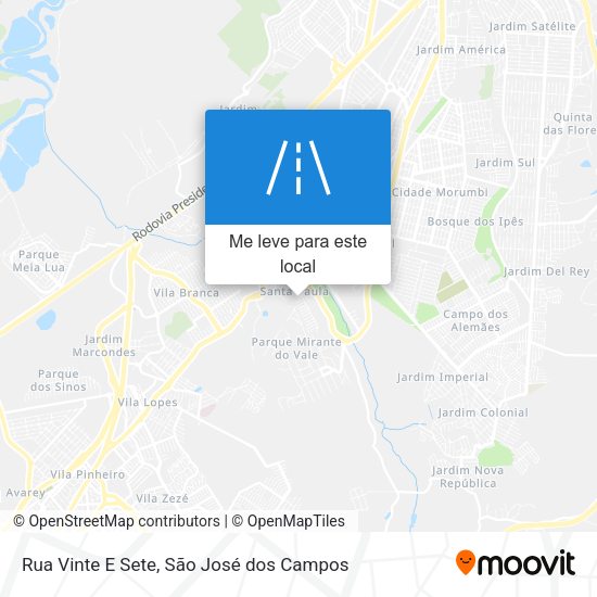 Rua Vinte E Sete mapa