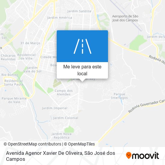 Avenida Agenor Xavier De Oliveira mapa