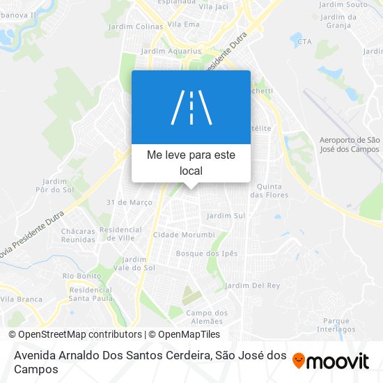 Avenida Arnaldo Dos Santos Cerdeira mapa