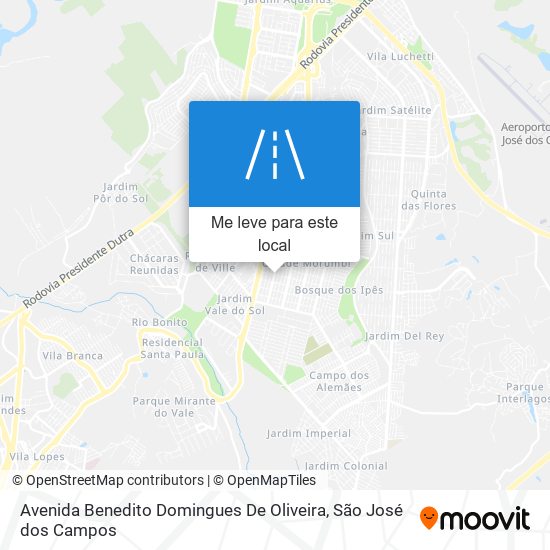 Avenida Benedito Domingues De Oliveira mapa