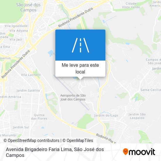 Avenida Brigadeiro Faria Lima mapa