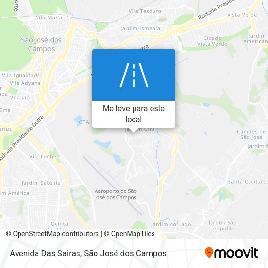Avenida Das Sairas mapa