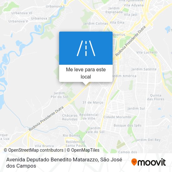 Avenida Deputado Benedito Matarazzo mapa