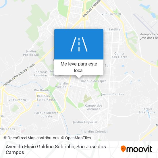 Avenida Elísio Galdino Sobrinho mapa