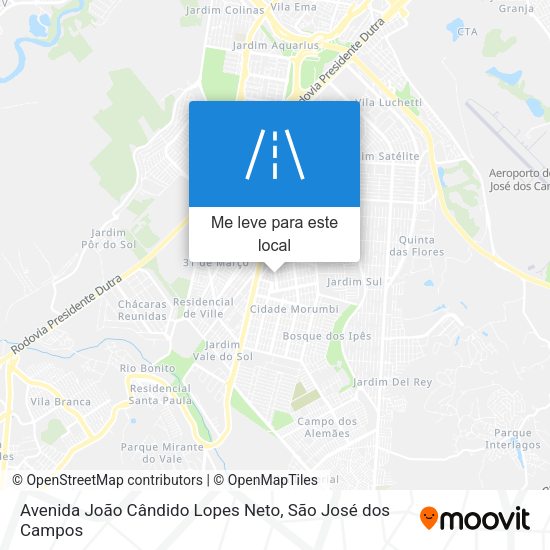 Avenida João Cândido Lopes Neto mapa