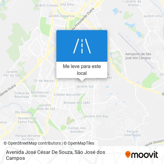 Avenida José César De Souza mapa