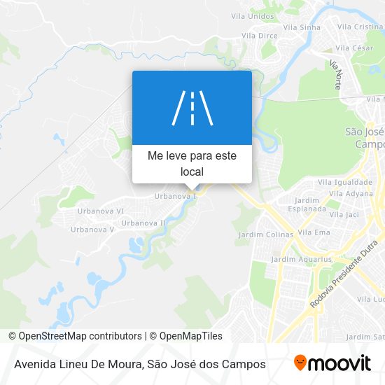 Avenida Lineu De Moura mapa