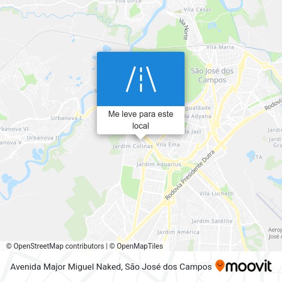 Avenida Major Miguel Naked mapa