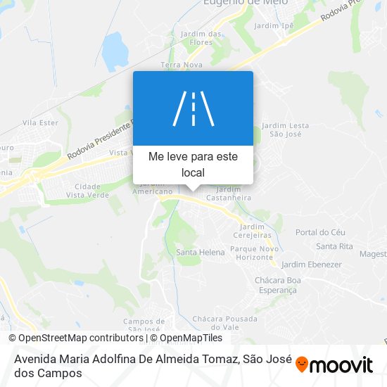Avenida Maria Adolfina De Almeida Tomaz mapa