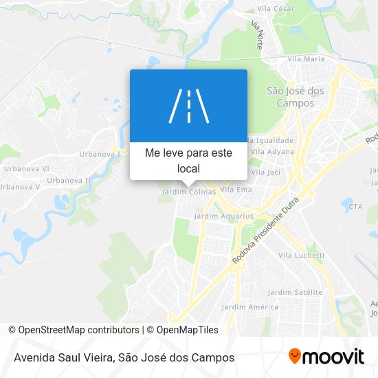 Avenida Saul Vieira mapa