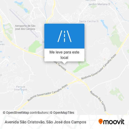 Avenida São Cristovão mapa