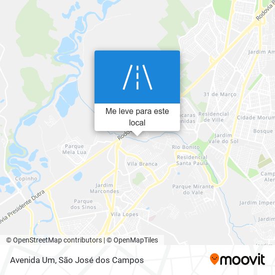 Avenida Um mapa