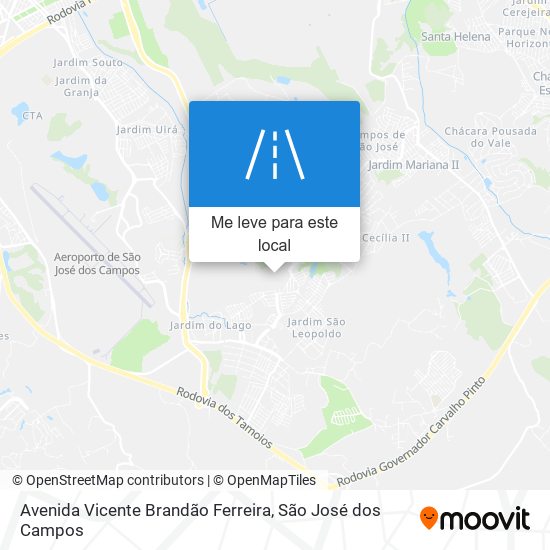 Avenida Vicente Brandão Ferreira mapa