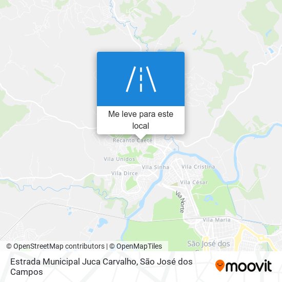 Estrada Municipal Juca Carvalho mapa