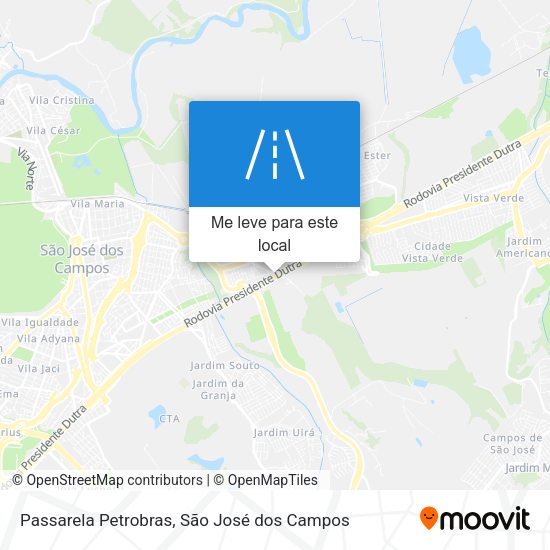 Passarela Petrobras mapa
