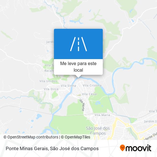 Ponte Minas Gerais mapa