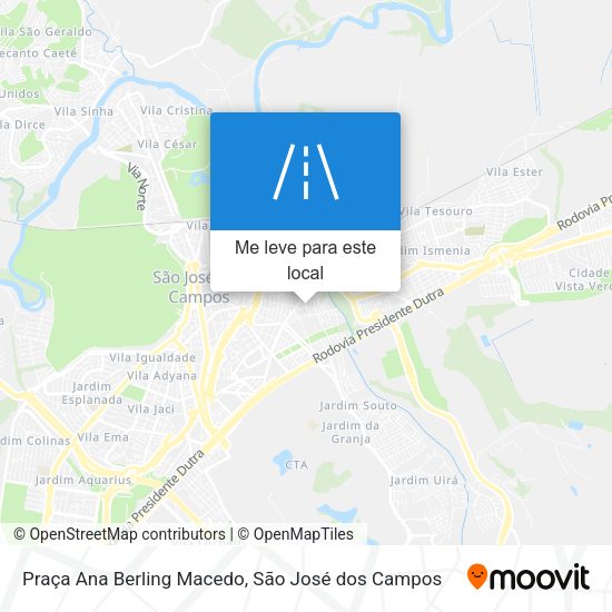Praça Ana Berling Macedo mapa